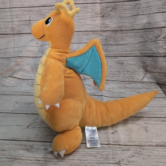 Build-A-Bear Pokémon Dragonite Plush Stuffed Animal Orange Cute Collectible - Picture 3 of 7
